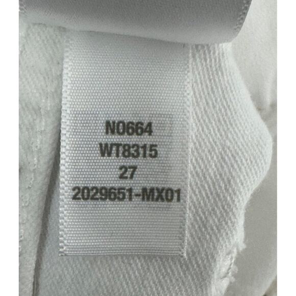 NWT Madewell Womens Stovepipe Jeans Purest White Size 27 - Picture 7 of 16